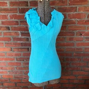 Anthropologie One September Asymmetrical Top S